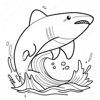 Page A Colorier Epique Du Saut De Megalodon 54622-45464