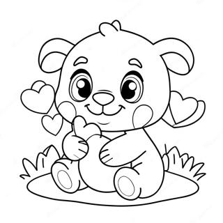 Page A Colorier Animaux Mignons Be Mine 54702-45529