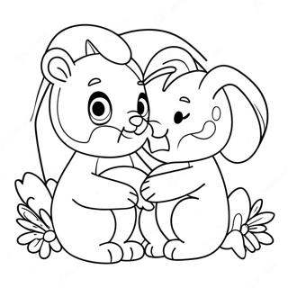 Page A Colorier Animaux Mignons Be Mine 54702-45530