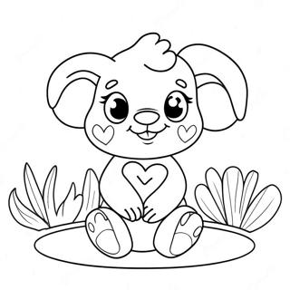 Page A Colorier Animaux Mignons Be Mine 54702-45532