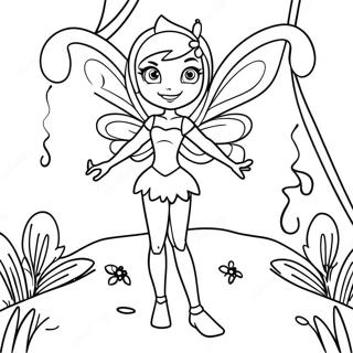 Page A Colorier Flora Du Winx Club Dans La Nature 54712-45540