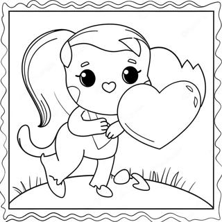 Page A Colorier Valentines Pour La Maternelle 5472-4378