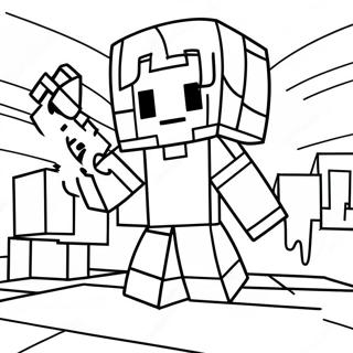 Page A Colorier Minecraft Cool 54751-45572