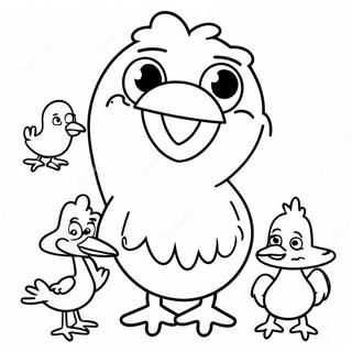 Page A Colorier Big Bird Avec Ses Amis 54782-45601