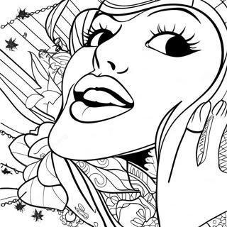 Page A Colorier Des Levres Pop Art 54801-45608