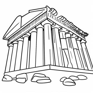 Page A Colorier Le Parthenon Ancien 54822-45625