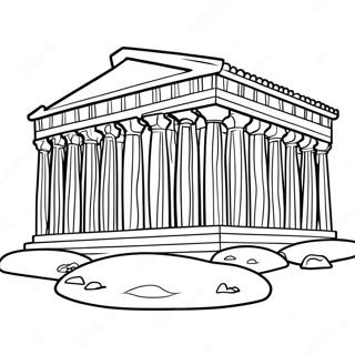 Page A Colorier Le Parthenon Ancien 54822-45626