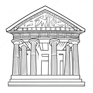 Page A Colorier Le Parthenon Ancien 54822-45627