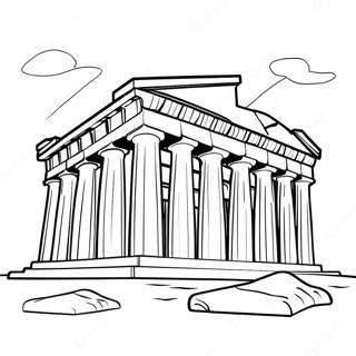 Page A Colorier Le Parthenon Ancien 54822-45628