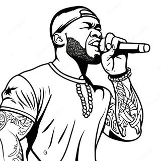 Page A Colorier 50 Cent En Concert 54832-45642