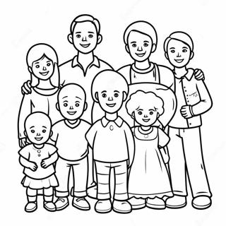 Réunion De Famille Pages À Colorier