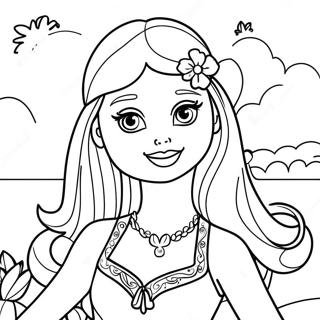 Barbie D'été Pages À Colorier