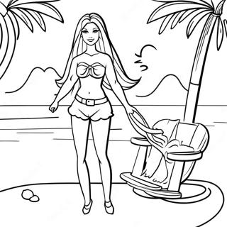 Page A Colorier Barbie Dete 54911-45700