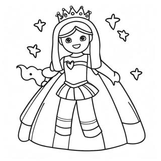 Princesse Roblox Pages À Colorier