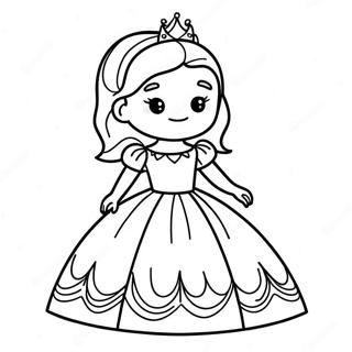 Page A Colorier Princesse Roblox Mignonne En Robe Etincelante 54922-45707