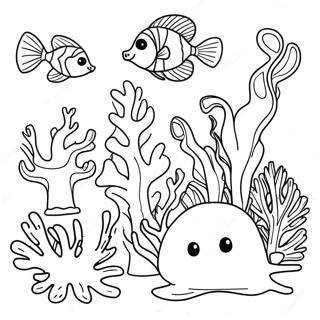 Récif De Corail Pages À Colorier