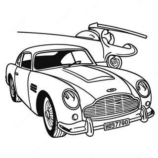 Page A Colorier Voiture Classique De James Bond 54992-45763