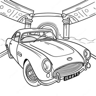 Page A Colorier Voiture Classique De James Bond 54992-45764