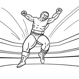 Page A Colorier De Lutteur Wwe Sautant Sur Un Adversaire 5503-4406