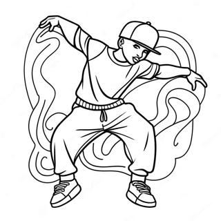 Page A Colorier Danseur Hip Hop Des Annees 90 55062-45820