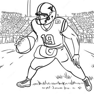 Page A Colorier Joueur De Football Byu En Action 55102-45858