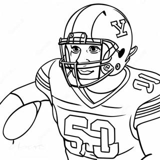 Page A Colorier Joueur De Football Byu En Action 55102-45860