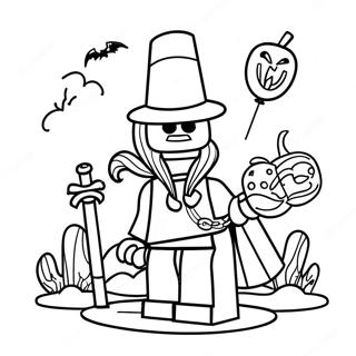 Lego Halloween Pages À Colorier