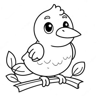 Page A Colorier Dun Oiseau Mignon 55131-45880