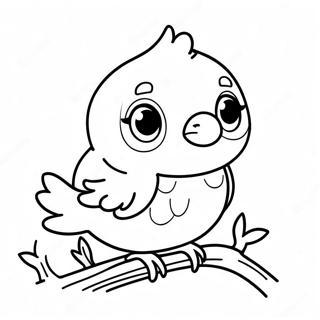 Page A Colorier Dun Adorable Bebe Oiseau 55132-45876