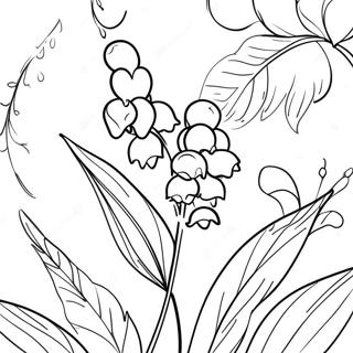 Page A Colorier Dun Delicat Muguet 55142-45882