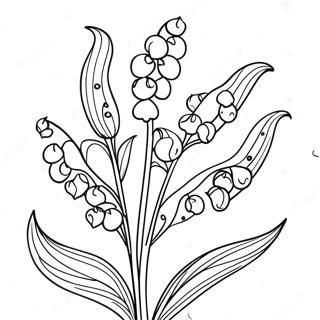 Page A Colorier Dun Delicat Muguet 55142-45883