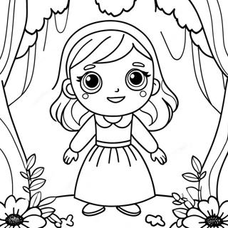 Page A Colorier Damelia Dans Une Foret Magique 55172-45907