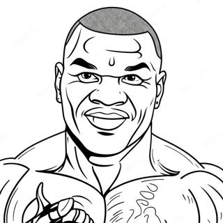 Mike Tyson Pages À Colorier