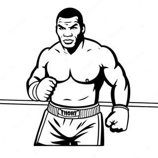 Page A Colorier De Mike Tyson Dans Le Ring 55232-45961