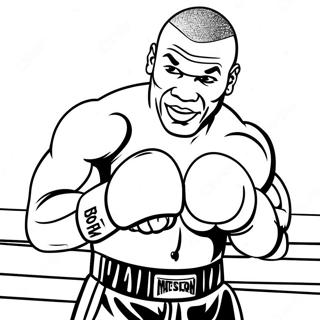 Page A Colorier De Mike Tyson Dans Le Ring 55232-45962