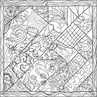 Page A Colorier Du Quilt Colore En Patchwork 55292-46001