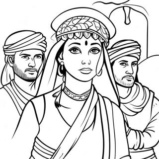 Page A Colorier De Rahab Et Les Espions 55351-46034