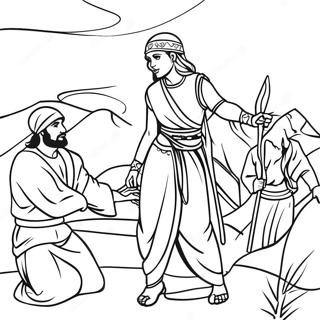 Page A Colorier De Rahab Et Les Espions 55351-46036