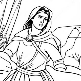 Rahab Courageuse Aidant Les Espions Page A Colorier 55352-46052