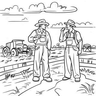 Agriculteurs De La Dust Bowl Page A Colorier 55372-46061