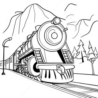 Le Polar Express Page A Colorier 55391-46082