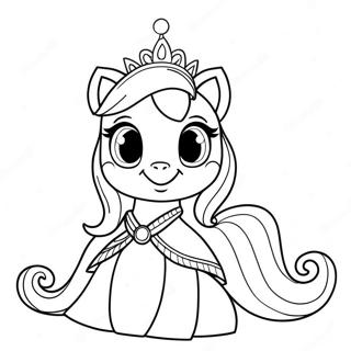 Page A Colorier De La Princesse Cadence Dans Une Robe Etincelante 55492-46156