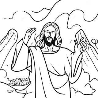 Page A Colorier Jesus Resistant A La Tentation 55532-46187