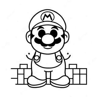 Mario 8 Bits Pages À Colorier