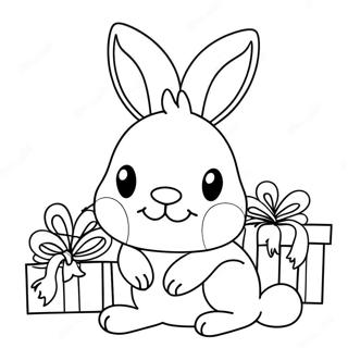 Page A Colorier Du Lapin De Noel 55561-46212