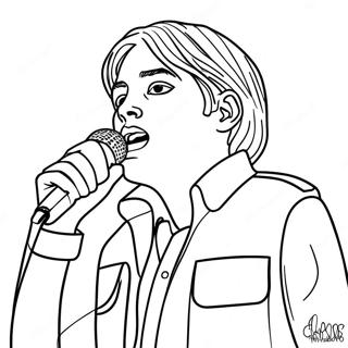 Page A Colorier De Gerard Way En Concert 55572-46222