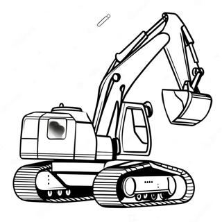 Page A Colorier De Vehicule De Construction Retroexcavateur 55591-46239