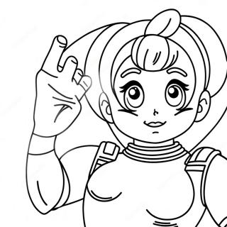 Page A Colorier De Bulma Dans Sa Tenue Emblematique 55602-46254