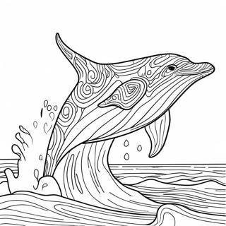 Page A Colorier De Baleine A Bosse Joueuse Eclaboussant 55632-46272