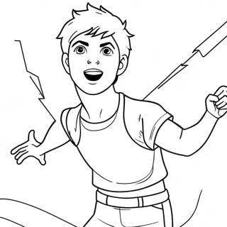 Page A Colorier Percy Jackson Avec Un Eclair 5564-4447